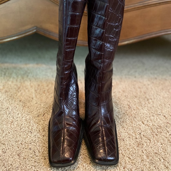 Brown/Red Boots - Picture 2 of 4